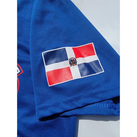 Marcell Ozuna #13 Miami Marlins Baseball Blue Jersey Size XL - Picture 6 of 7